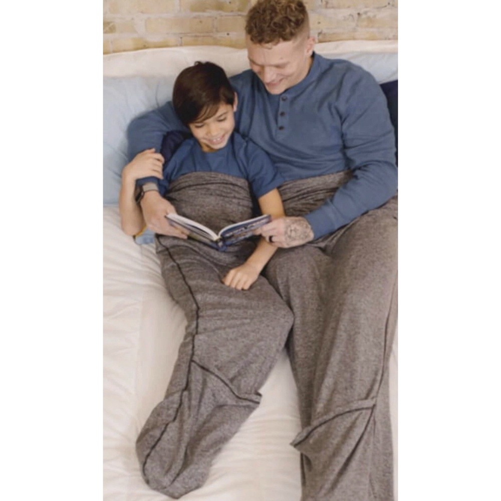 HUG SLEEP Pod Graphite Gray Tween 10-14 Swaddle Compression Blanket Shark Tank